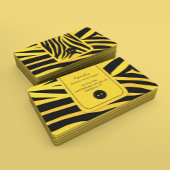 おしゃれな虎のストライプ名刺テンプレート 名刺