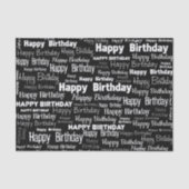 おしゃれな誕生日おめでとう 薄葉紙 (正面)