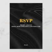 おしゃれな誕生日パーティーカード - カスタマイズ可能なカード 招待状 (裏面)