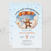 おしゃれな誕生日・バッシュ・ボーイズ 招待状 (正面/裏面)