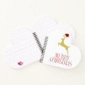 おしゃれな赤いクリスマス柄 ノートブック (内部)