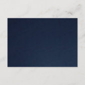 おしゃれな赤いバラと芍薬の花の水彩画 ウェディングの返信カード エンクロージャーカード (裏面)