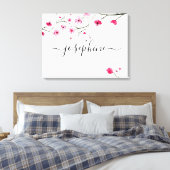 おしゃれな赤ちゃんの寝室の名前　さくらアート キャンバスプリント (インサイチュ (寝室))