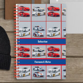 おしゃれな赤と白のスポーティなスポーツカー愛好家 ノートブック