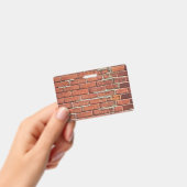 おしゃれな赤レンガの壁 バッジ (手持ち)
