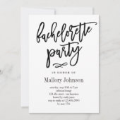 おしゃれな輝きの独身最後の夜の招待状 招待状 (正面)