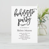 おしゃれな輝きの独身最後の夜の招待状 招待状 (スタンド正面)