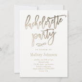 おしゃれな輝きの独身最後の夜の招待状 招待状 (正面)