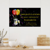 おしゃれな退職祝いパーティー看板 ポスター (キッチン)