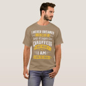 おしゃれな運転手になるとは夢にも思わなかった 面白い運転手 Tシャツ (正面フル)