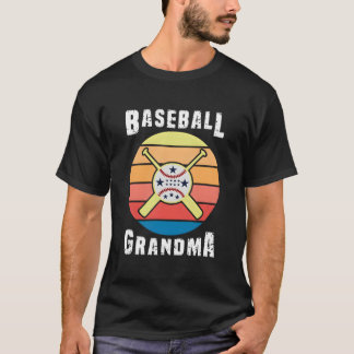 おしゃれな野球おばあちゃん Tシャツ