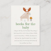 おしゃれな野生の森の動物の絵本 赤ちゃんのシャワーにおすすめ エンクロージャーカード (正面)