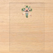 おしゃれな野生の花園の確認 アクリル招待状 (正面)