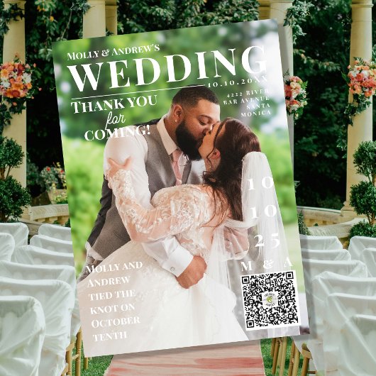おしゃれな雑誌の表紙デザイン 結婚式の感謝を伝えるカード 招待状
