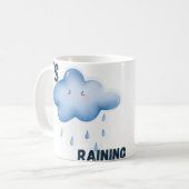 おしゃれな雨の天気 コーヒーマグカップ (正面左)