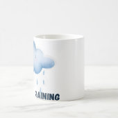 おしゃれな雨の天気 コーヒーマグカップ (中央)