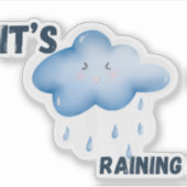 おしゃれな雨の日 シール (正面)