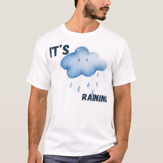 おしゃれな雨模様 Tシャツ (正面)