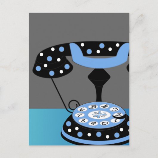 おしゃれな電話 ポストカード (正面)