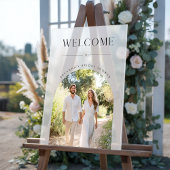 おしゃれな霜降りアクリル看板 ウェルカムサイン 結婚式前パーティー アクリルサイン