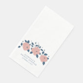 おしゃれな青い庭の花のカスタム ブライダルシャワー (コーナー)