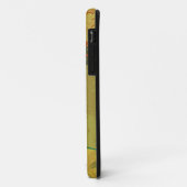 おしゃれな青緑の鳥とモダンフラワーベクター Case-Mate iPhoneケース (裏面/左)
