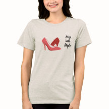 おしゃれな靴のグラフィックTシャツ