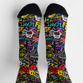 おしゃれな靴下を購入するなら 00355 Chaos Overload Socks ソックス (上部)