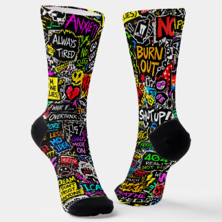 おしゃれな靴下を購入するなら 00355 Chaos Overload Socks ソックス