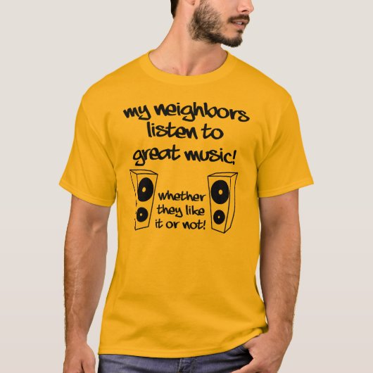 おしゃれな音楽ファンに贈る面白Tシャツ Tシャツ (正面)