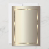 おしゃれな風船, ゴールドフレーム, シャンパン引退祝い 招待状 (裏面)