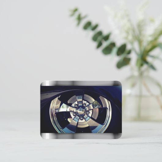 おしゃれな高級車 名刺 (スタンド正面)