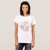 おしゃれな魂を持つ女の子のTシャツ Tシャツ (正面フル)