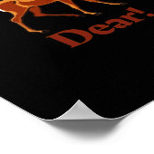 おしゃれな鹿デザイン ポスター (角)