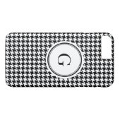 おしゃれな黒と白の千鳥格子模様 Case-Mate iPhoneケース (裏面(横))