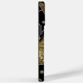 おしゃれな黒と金の蝶の名前入り Case-Mate iPhoneケース (裏面 / 右)