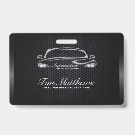 おしゃれな黒のミニマルモダンな自動車ビジネス バッジ