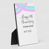 おしゃれな10周年結婚記念日デザイン フォトプラーク (側面)