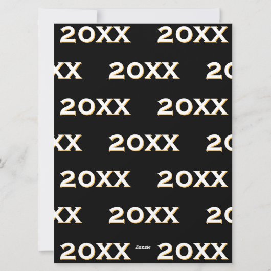 おしゃれな2枚の写真でハッピーニューイヤーを シーズンカード (裏面)