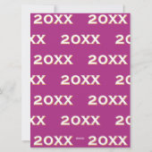 おしゃれな2枚の写真 ピンクの新年おめでとう シーズンカード (裏面)