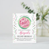 おしゃれな2歳の誕生日招待状 スイートセカンド (スタンド正面)