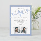 おしゃれな20代の誕生日パーティーの締めくくり 招待状 (スタンド正面)