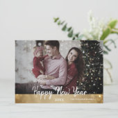 おしゃれな2024年年賀状 現代的なデザイン シーズンカード (スタンド正面)