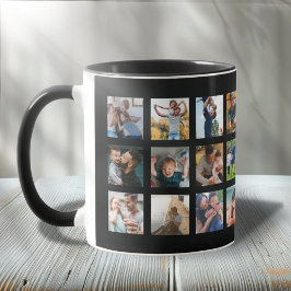 おしゃれな24枚の写真コラージュ記念品 マグカップ