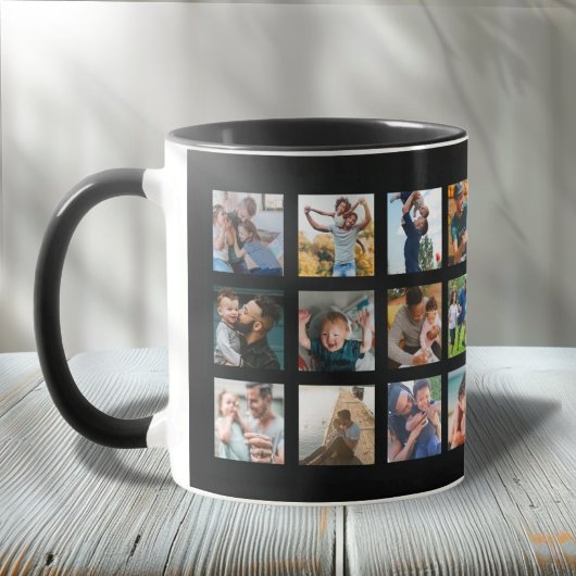 おしゃれな24枚の写真コラージュ記念品 マグカップ