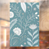 おしゃれな24x36 フラワー トランスパレント ウィンドウ クリング デコ ウィンドウサイン (シート2)