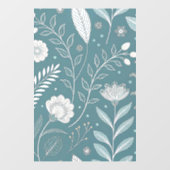 おしゃれな24x36 フラワー トランスパレント ウィンドウ クリング デコ ウィンドウサイン (シート)