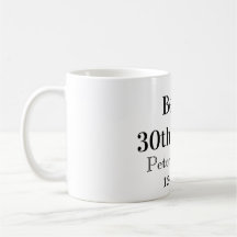 おしゃれな30歳誕生日名前の日男性シンプル