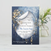 おしゃれな3Dデニムプリントとアクセサリー 招待状 (スタンド正面)