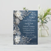 おしゃれな3Dデニムプリントとアクセサリー 招待状 (スタンド正面)